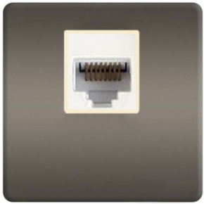 Интернет розетка Fede RJ-45 (Graphite, белый) Интернет розетка Fede RJ-45 (Graphite, белый)