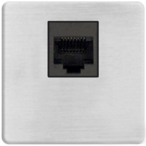 Интернет розетка Fede RJ-45 (Nickel Satin, черный) Интернет розетка Fede RJ-45 (Nickel Satin, черный)