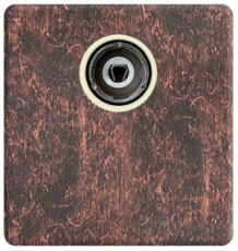 Розетка телевизионная оконечная с IEC male коннектором (Rustic Copper, бежевый) Розетка телевизионная оконечная с IEC male коннектором (Rustic Copper, бежевый)