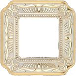 Рамка Fede Toscana однопостовая — цвет золото - патина
