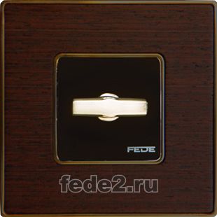 Рамки деревянные FEDE Vintage Wood венге - блестящее золото
