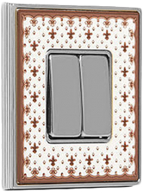 Рамки Fede Vintage Brown Lys - блестящий хром Рамки Fede Vintage Brown Lys - блестящий хром