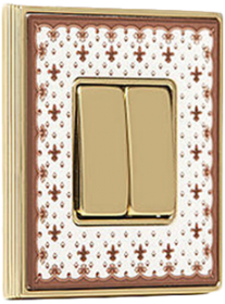 Рамки керамические FEDE Vintage Porcelain Brown Lys - блестящее золото Рамки керамические FEDE Vintage Porcelain Brown Lys - блестящее золото